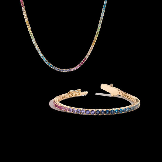 Rainbow Tennis Set