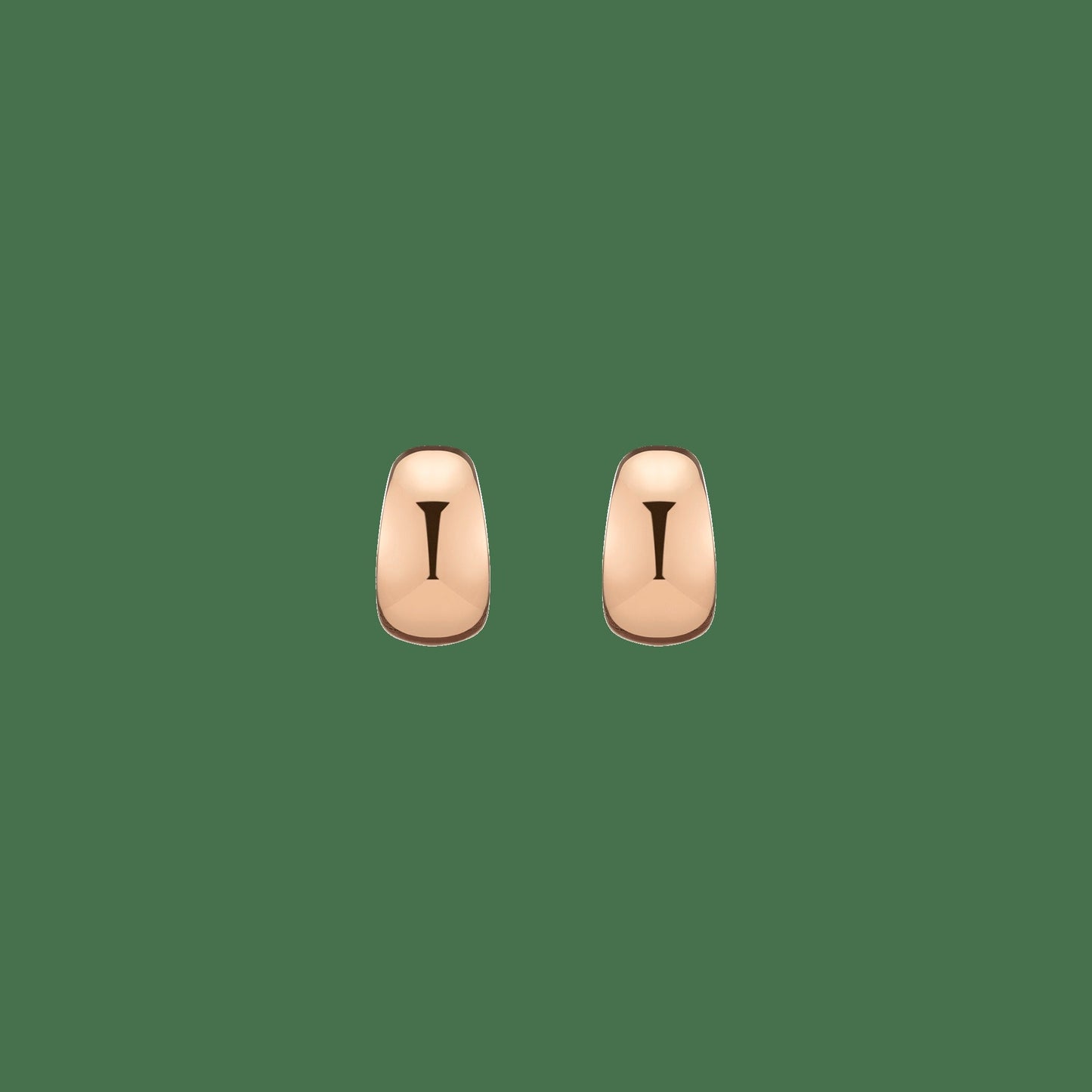Gold Smooth Arch Hoops Small