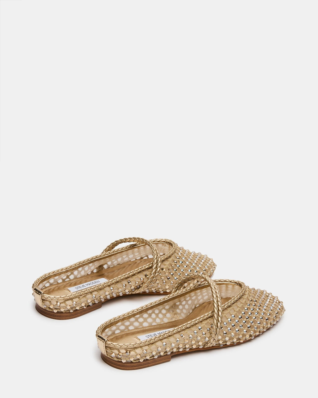 ENNIE GOLD LEATHER RHINESTONES