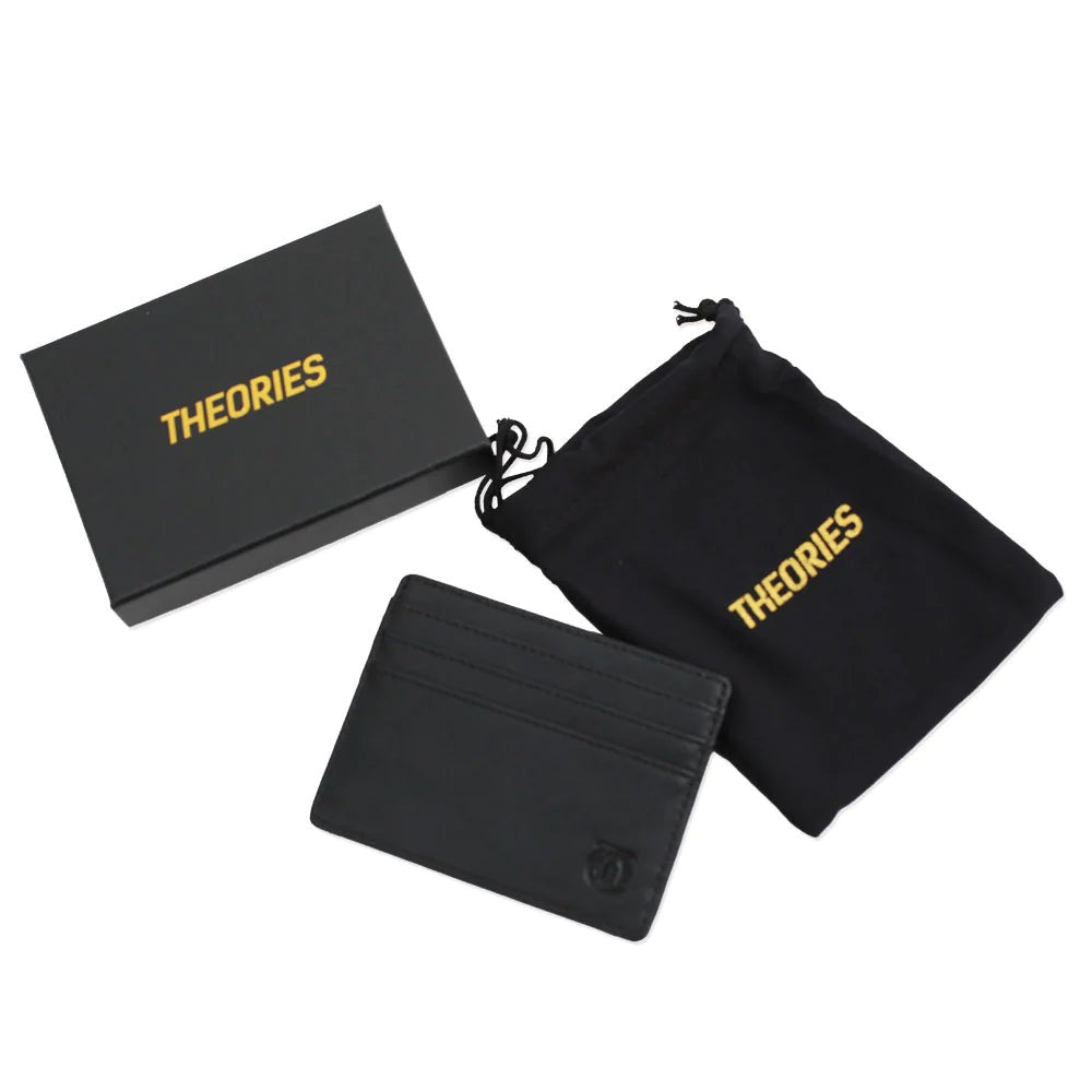THEORIES - LANTERN WALLET VEGAN LEATHER BLACK