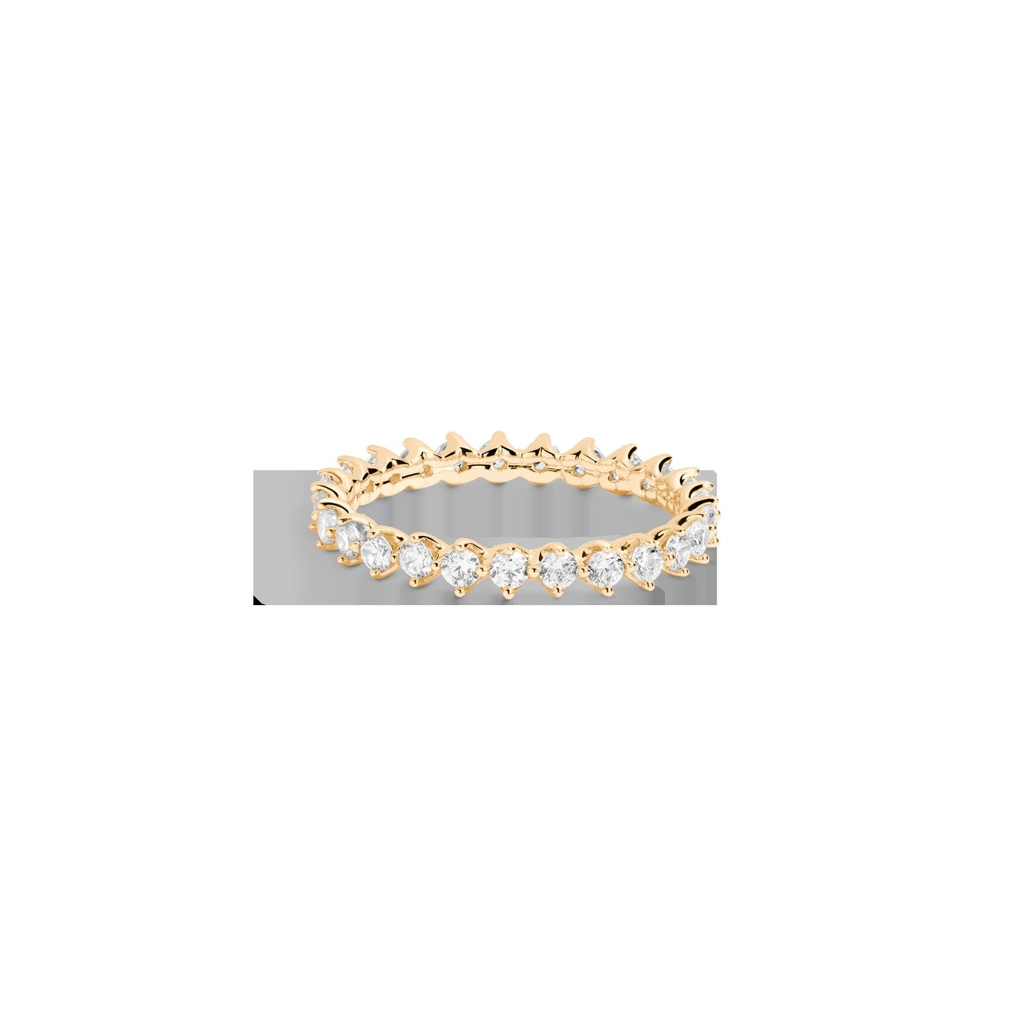 Three-Prong Lab Grown Diamond Eternity Ring