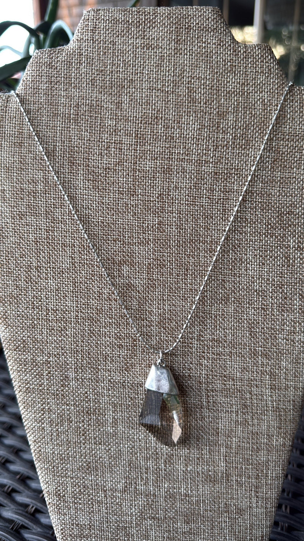 New Chico's Silver Pendant Long Necklace