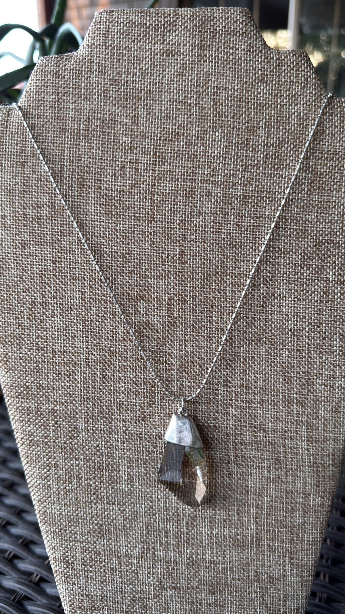 New Chico's Silver Pendant Long Necklace