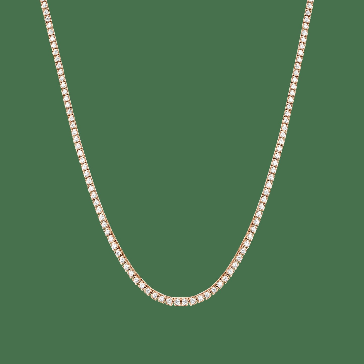 Classic Diamond Tennis Necklace