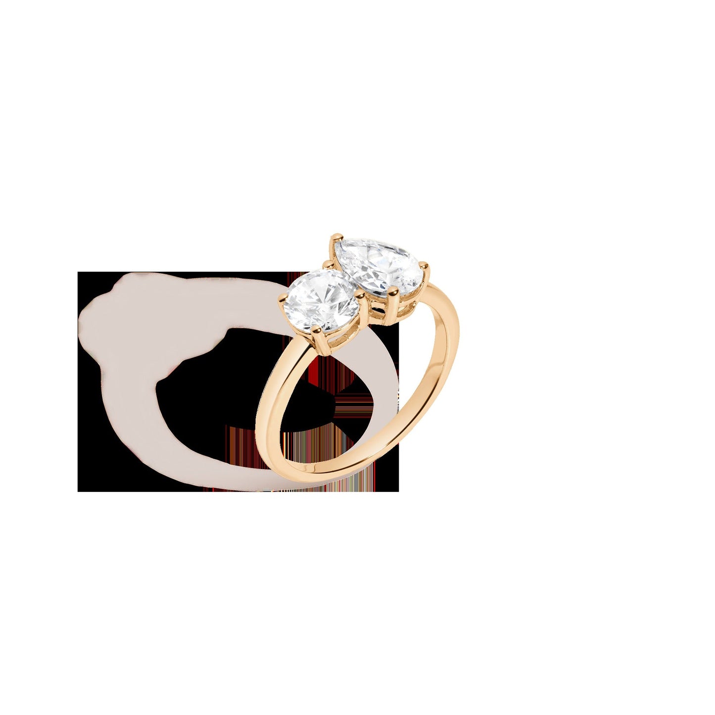 Lab Grown Diamond Toi et Moi Ring