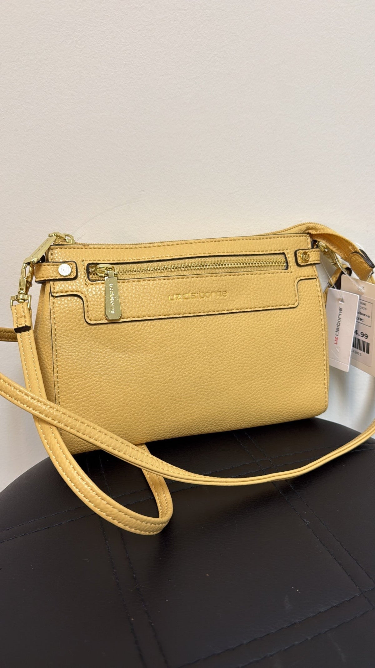New Liz Claiborne Yellow Crossbody Bag