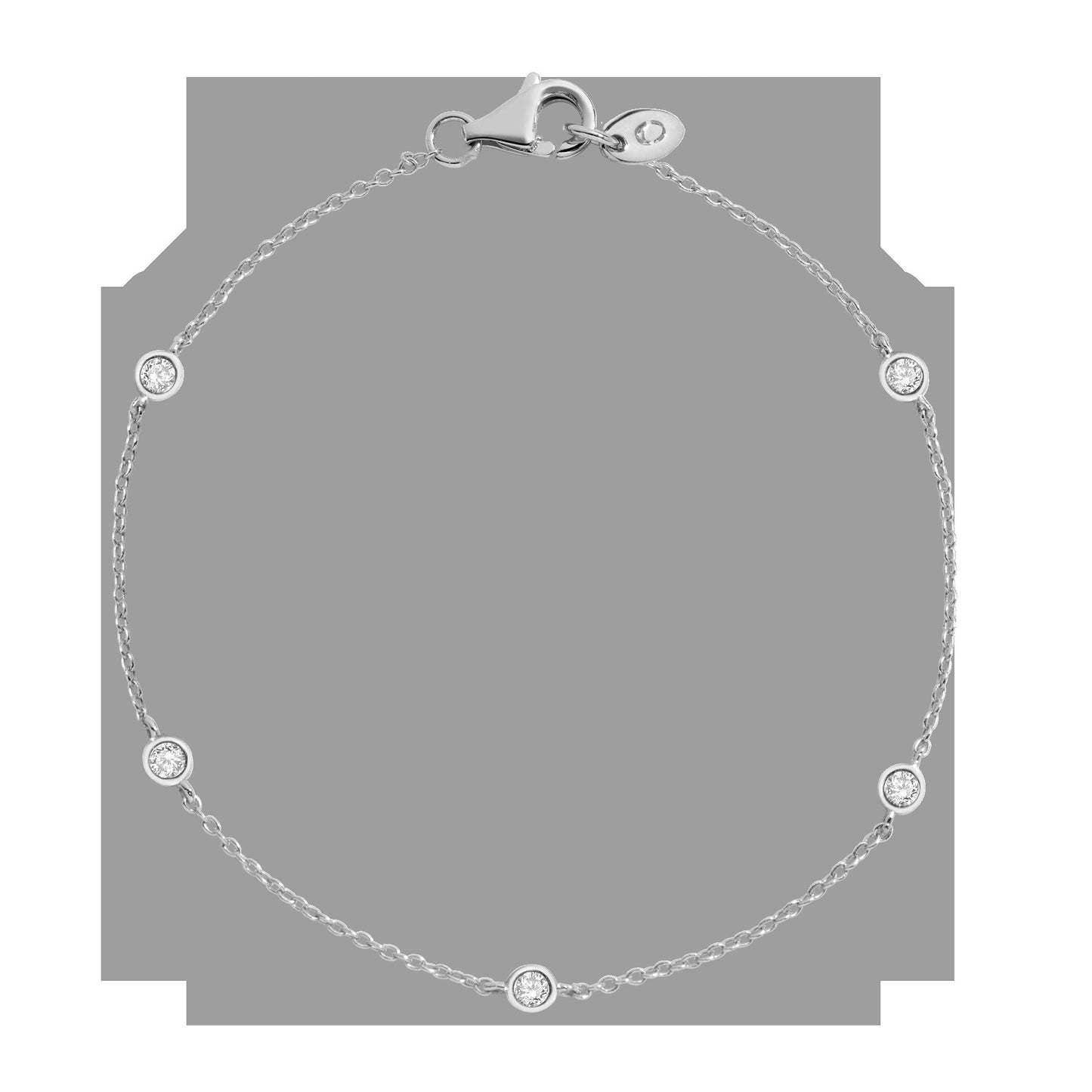 Lab Grown Diamond Station Bracelet