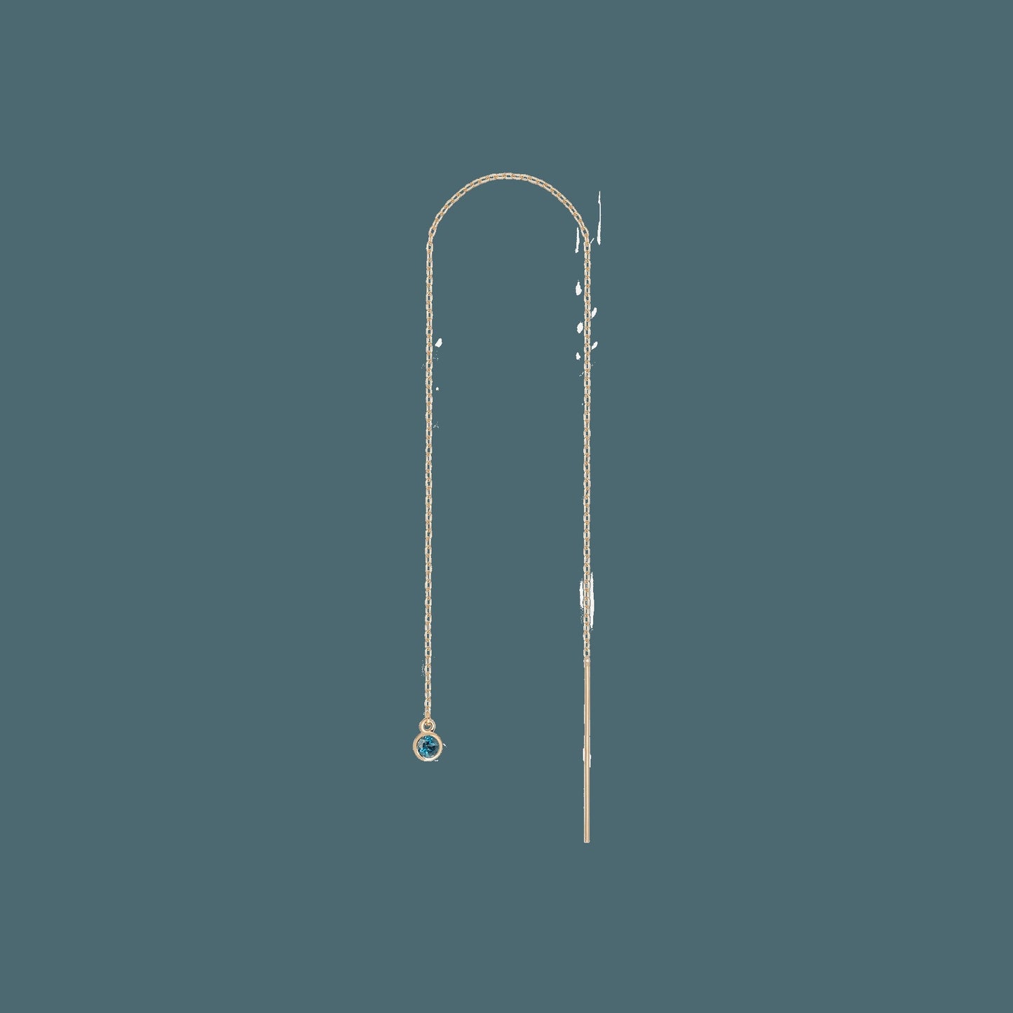Birthstone Ear Chain Threader