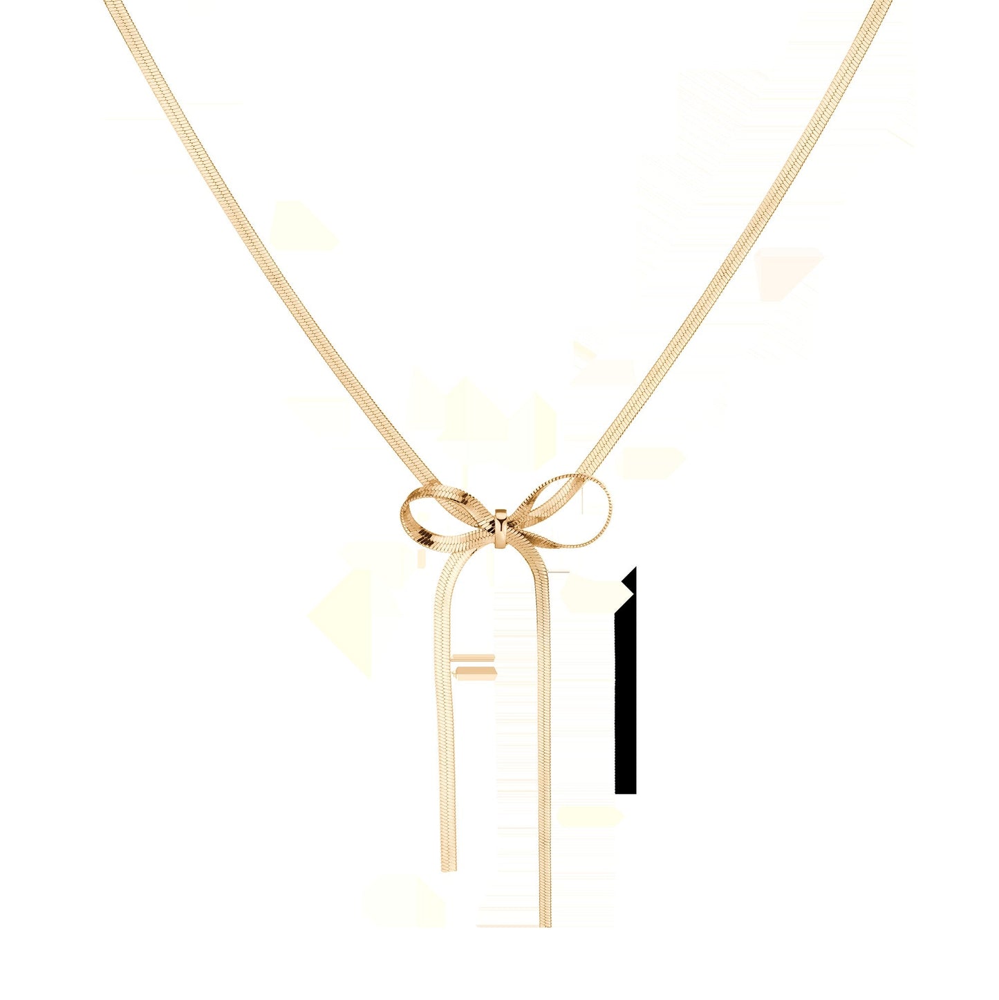 Herringbone Bow Choker