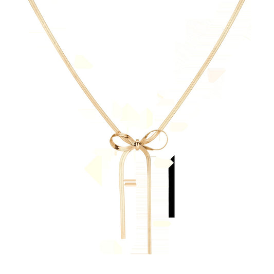 Herringbone Bow Choker
