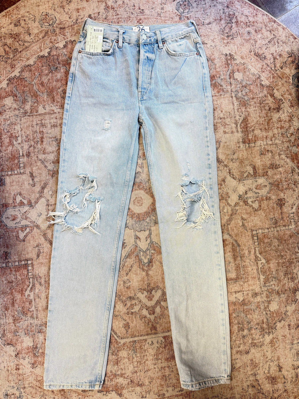 Free People Straight HR Jeans (26x32)