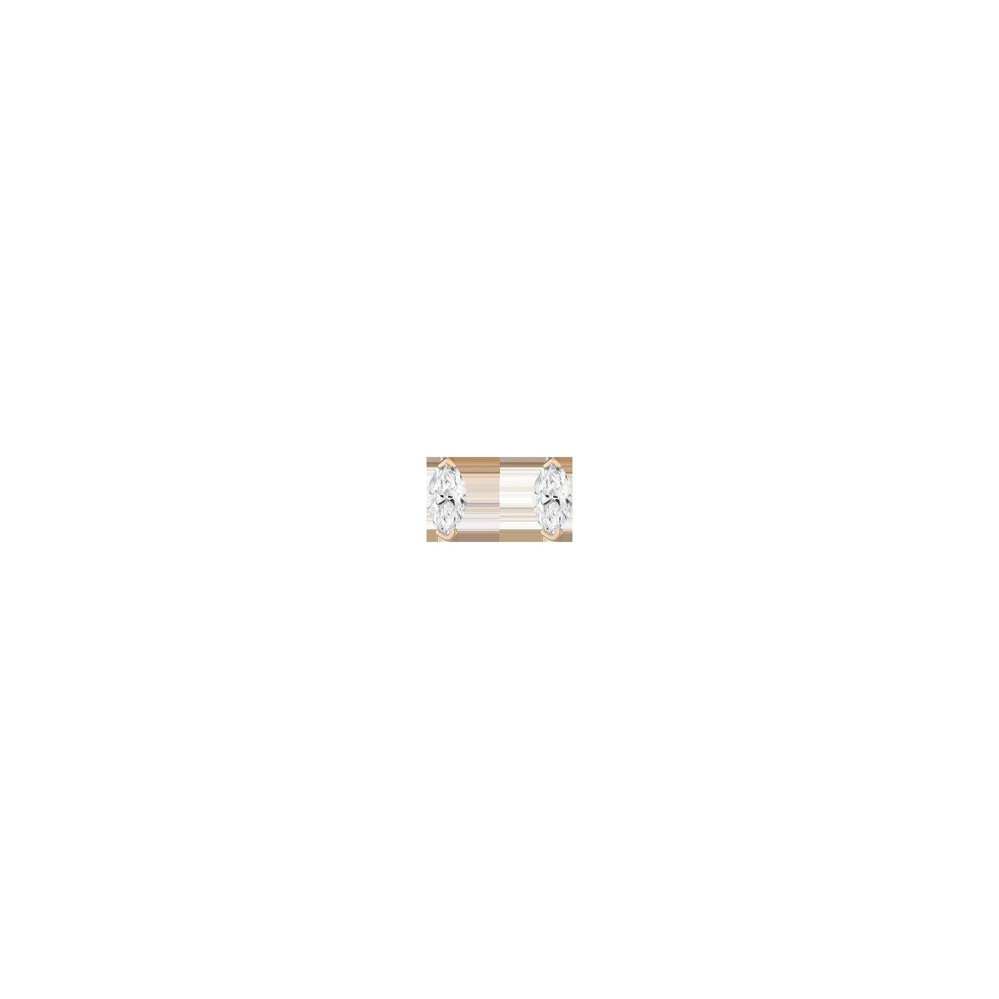 0.5ct Marquise Lab Grown Diamond Stud Earrings
