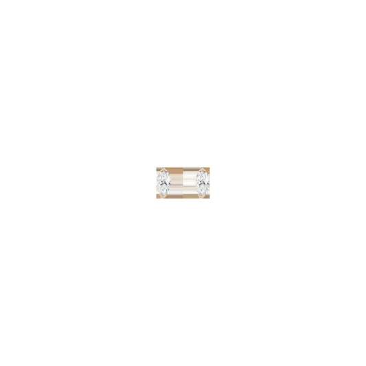 0.5ct Marquise Lab Grown Diamond Stud Earrings