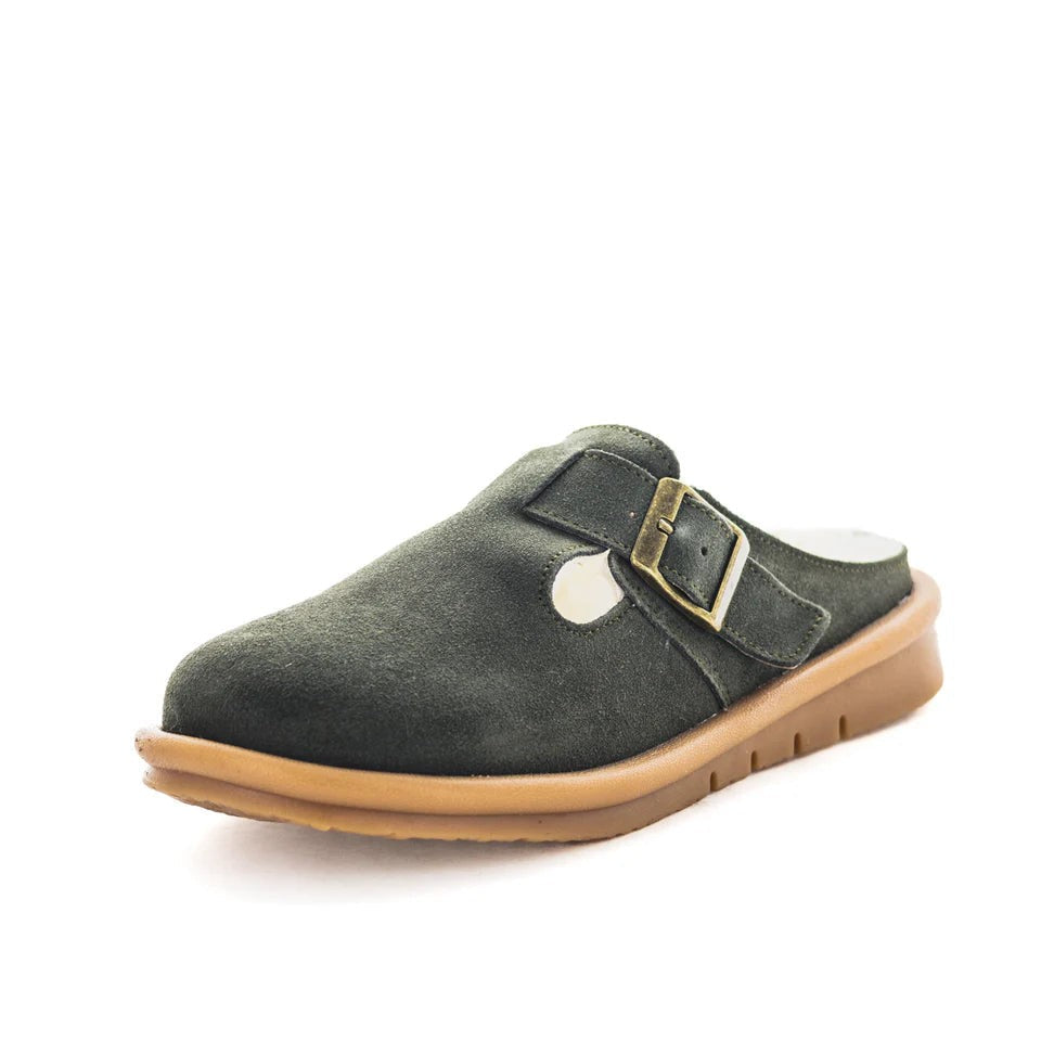 JUST BEE CUBBY KHAKI SUEDE