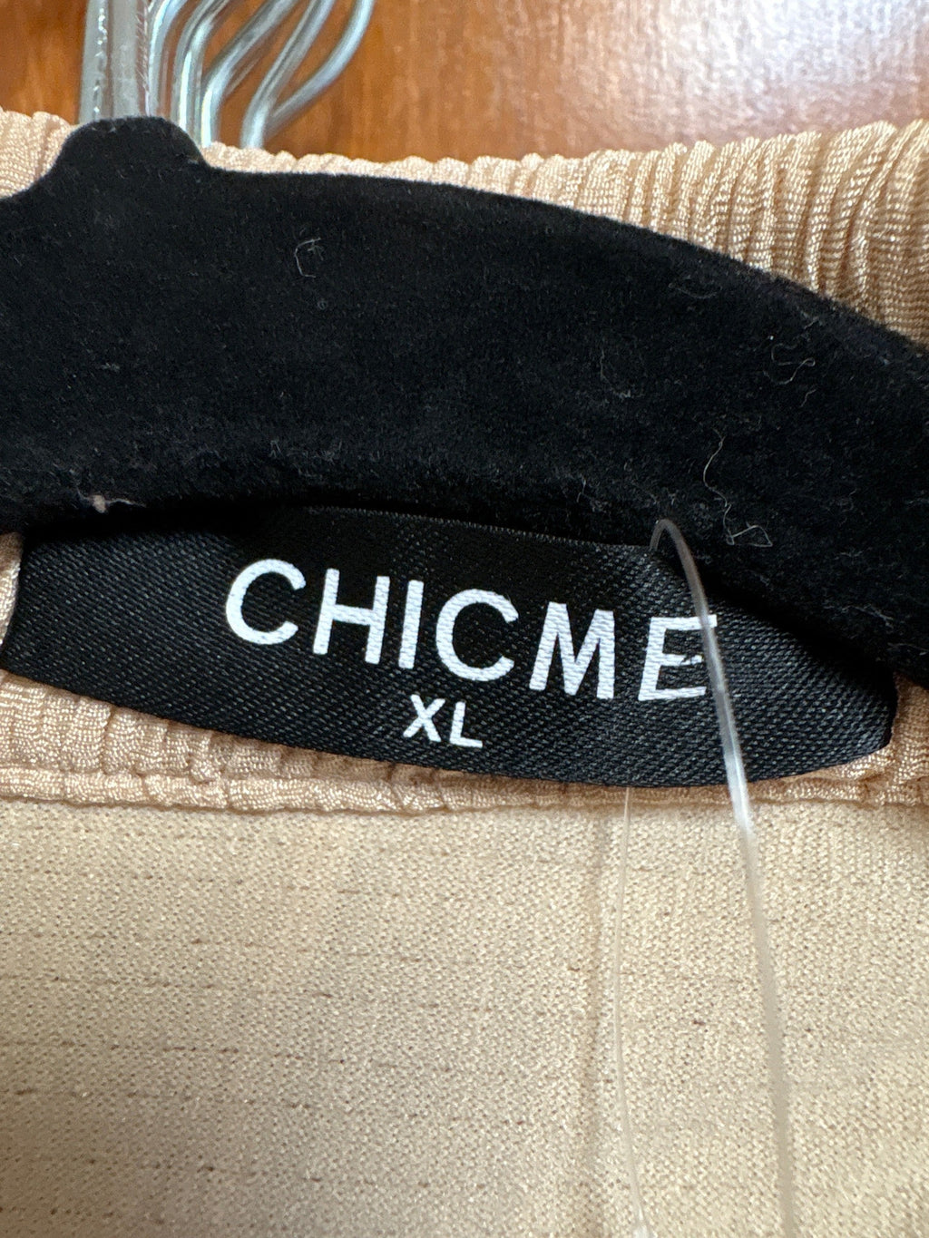 Chic Me Tan Jacket Top, XL