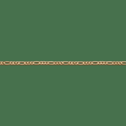 Medium Gold Figaro Chain Bracelet
