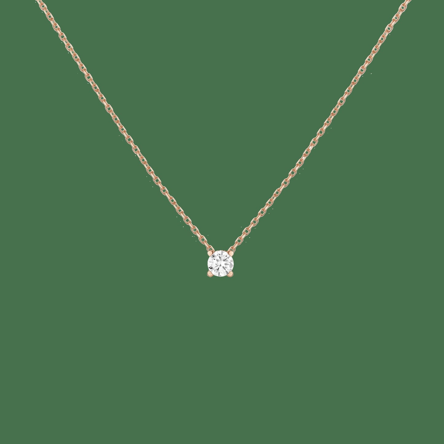 Lab Grown Diamond Solitaire Necklace