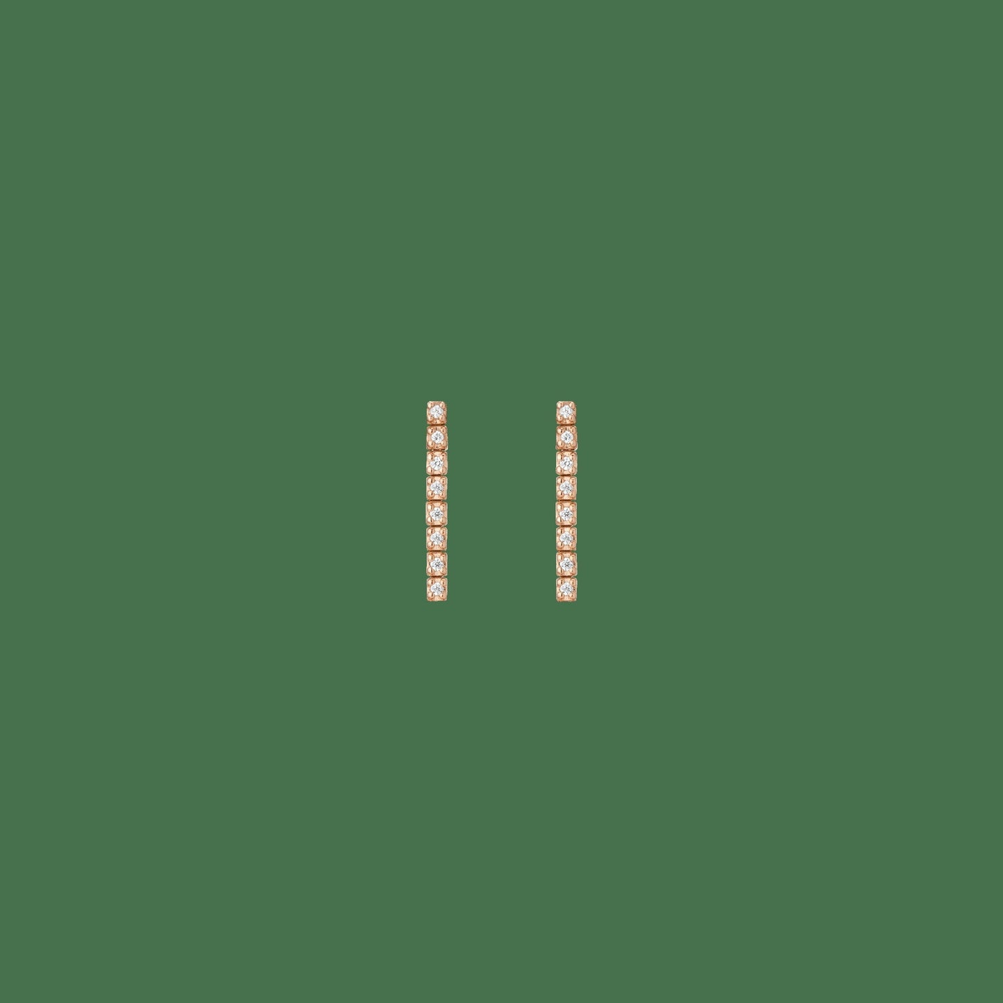 Petite Lab Grown Diamond Tennis Earrings