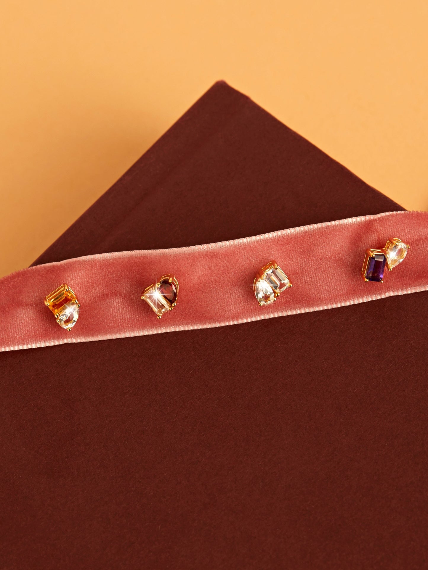 Toi et Moi Gemstone Mini Heirloom Earring
