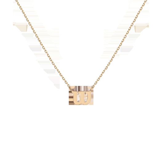 Aurate x Wilson: Dainty W Necklace