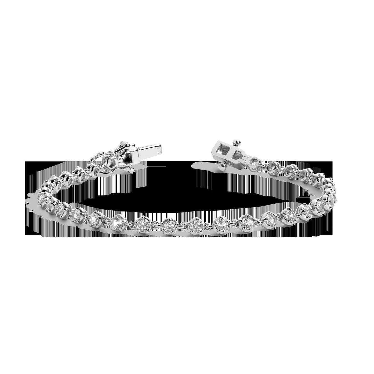 Lab Grown Diamond Georgian Tennis Bracelet