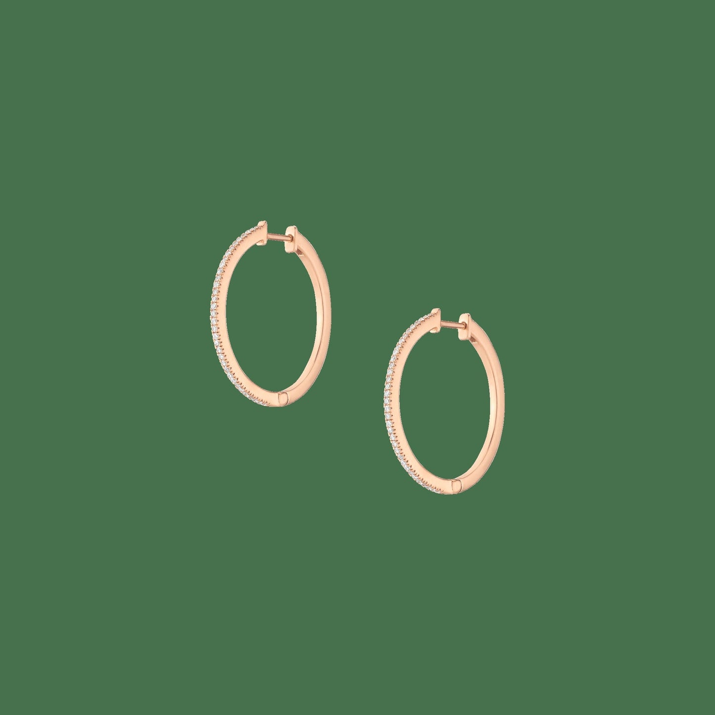 Lab Grown Diamond Hoop Earrings