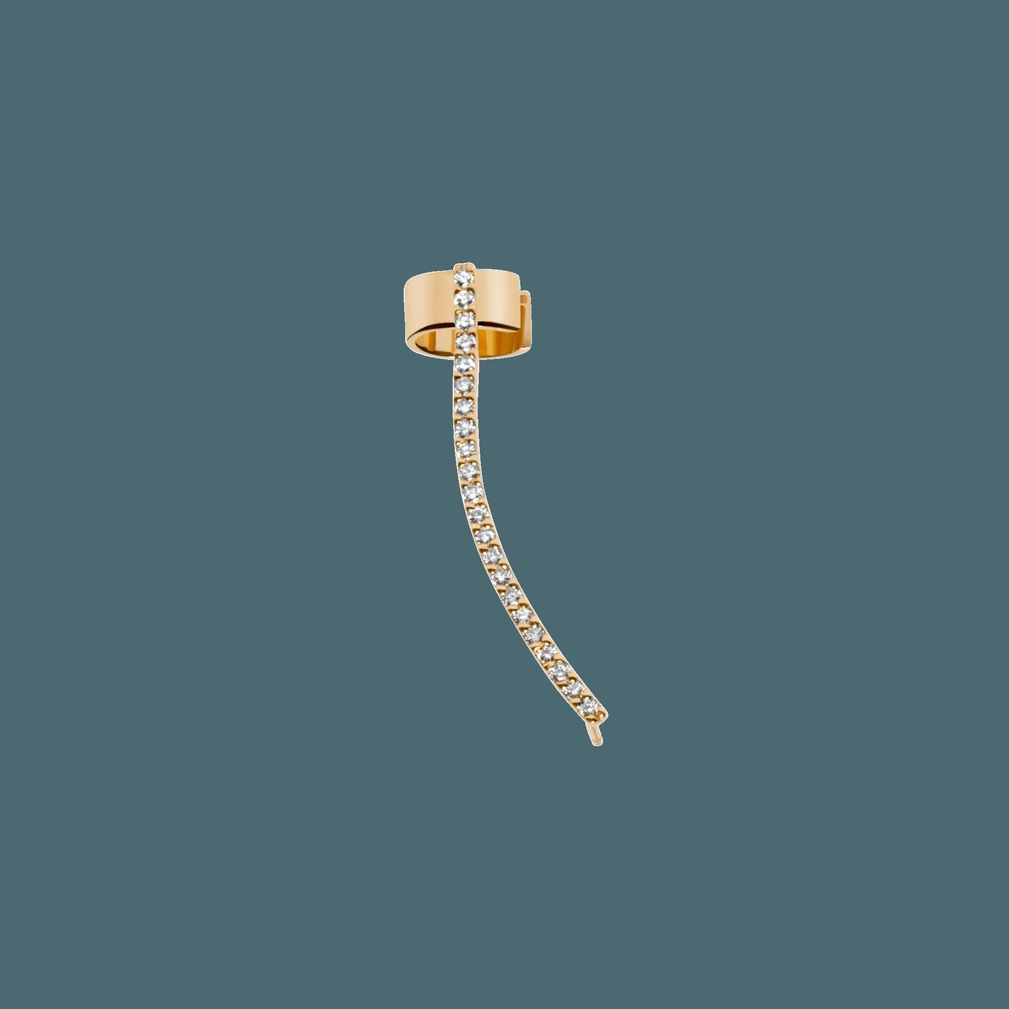 Archival Path Ear Climber Cuff