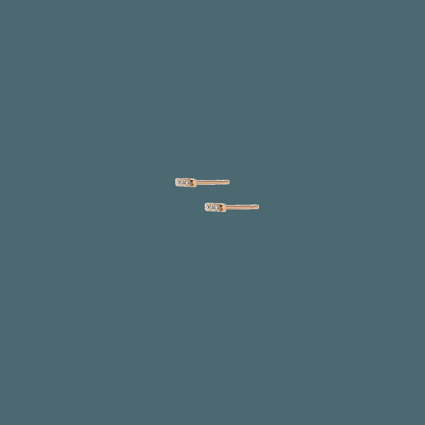 Mini Diamond Bar Earring