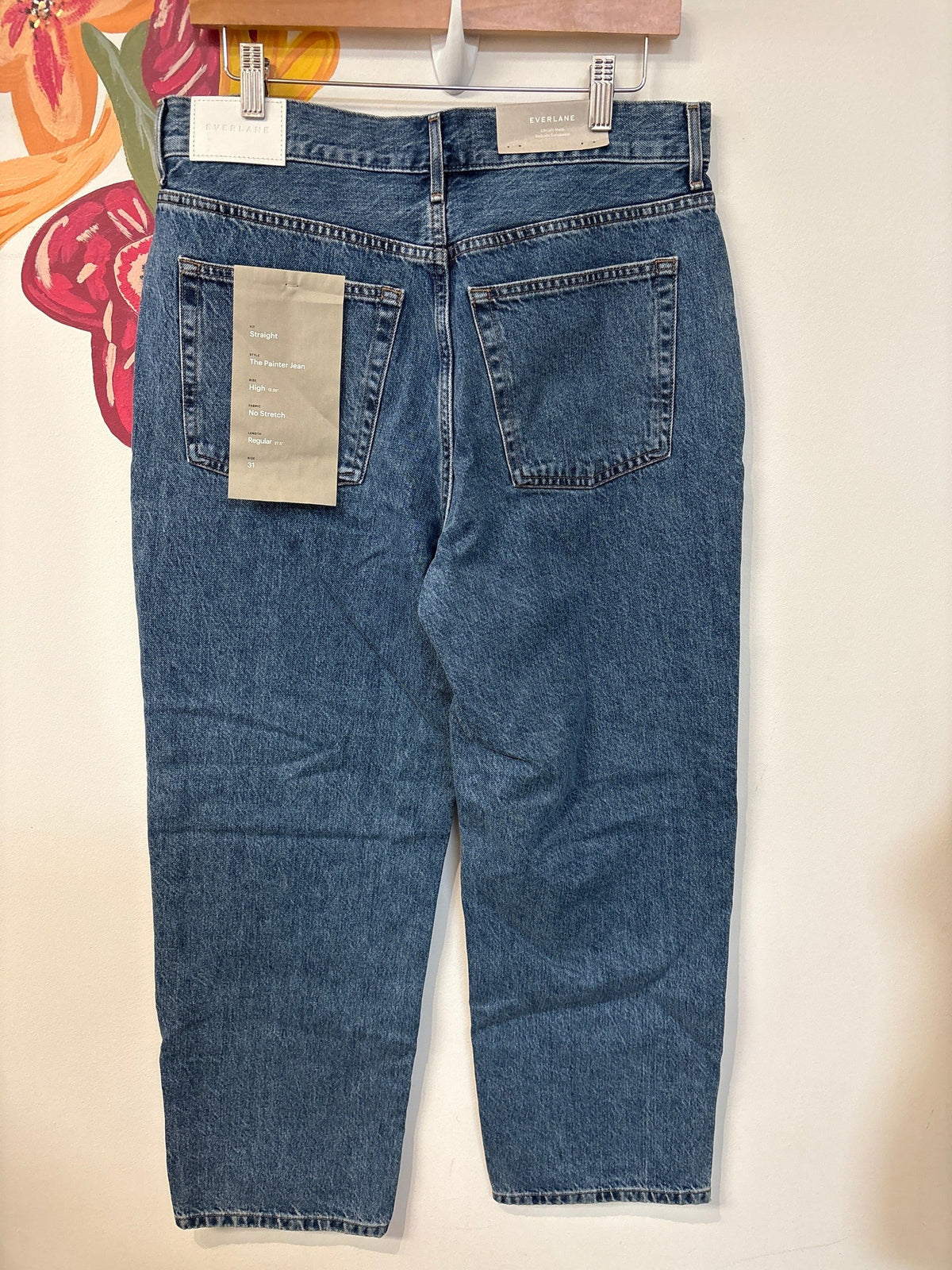 New Everlane Painter Button Fly 27" Inseam Jeans, 31 (12)