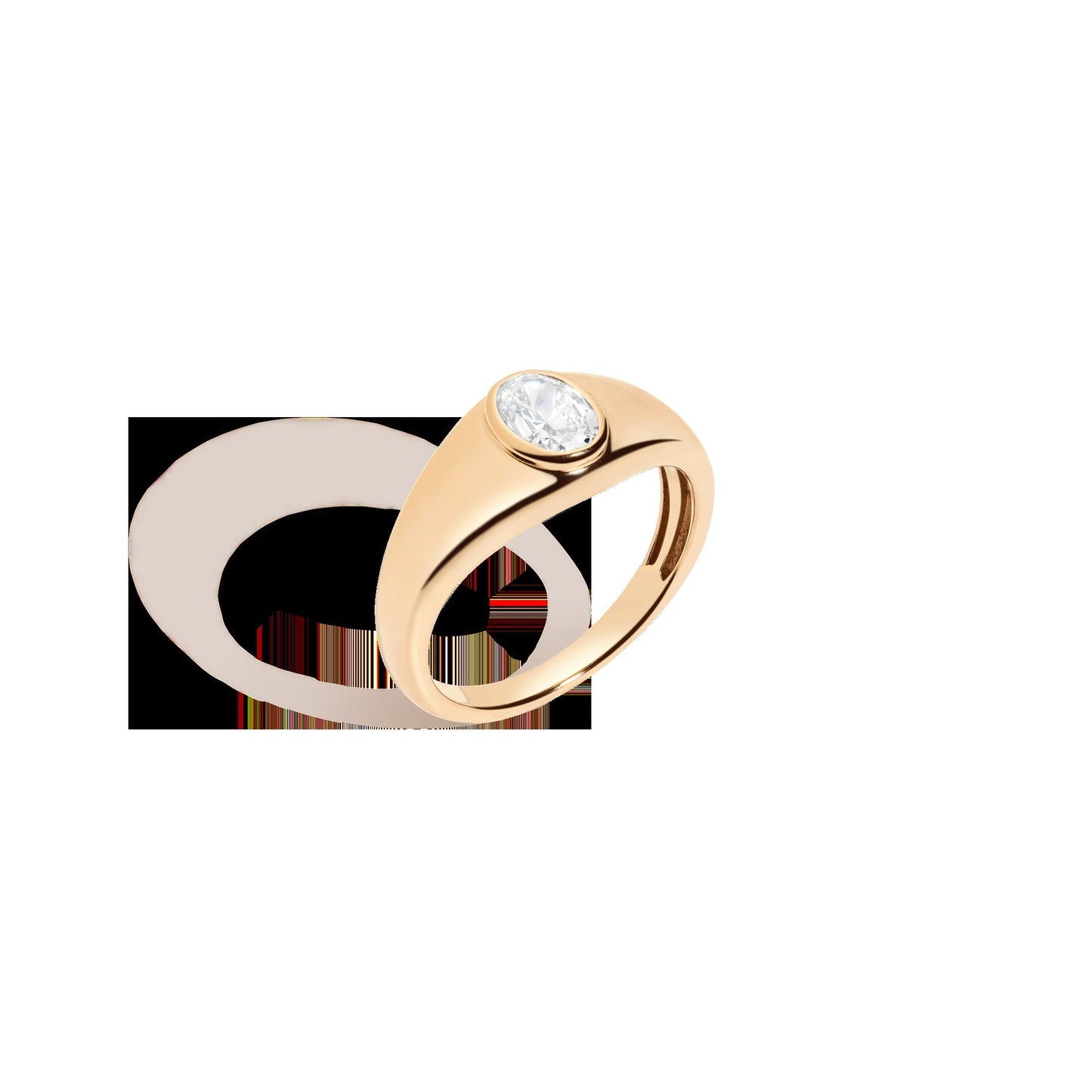 Chunky Lab Grown Diamond Oval Ring