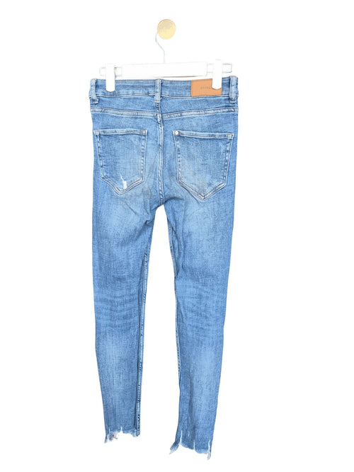 &Denim High Waist Distressed Skinny Jeans – Size 25