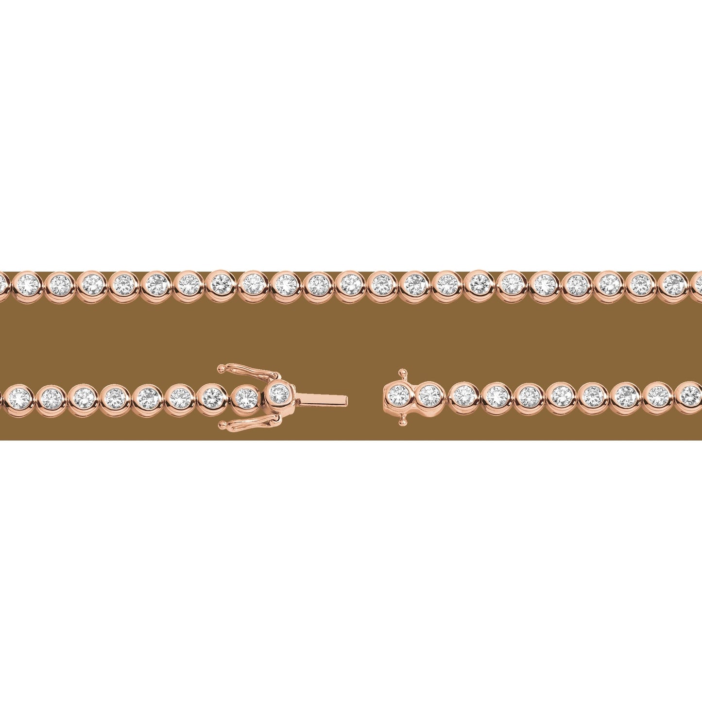 Lab Grown Diamond Bezel Tennis Necklace