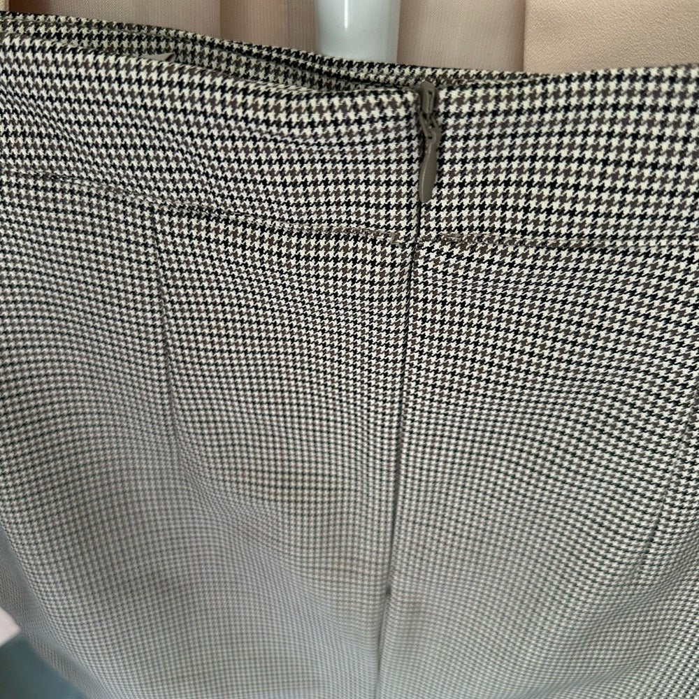 H&M Black and White Checkered Pencil Skirt Size 0