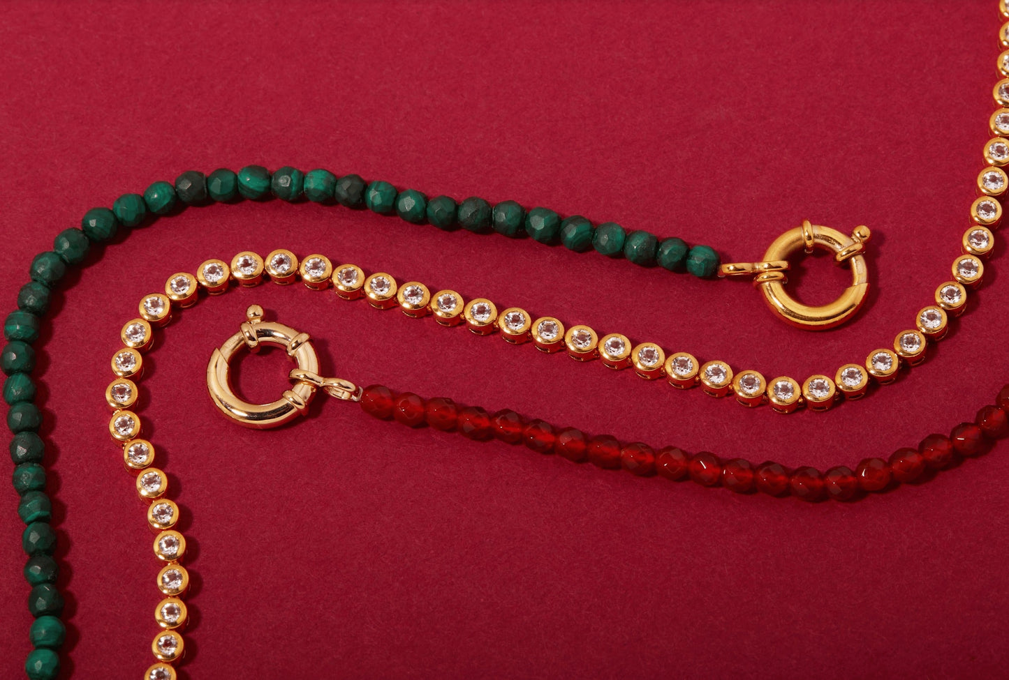 Diamond Bezel Tennis Necklace