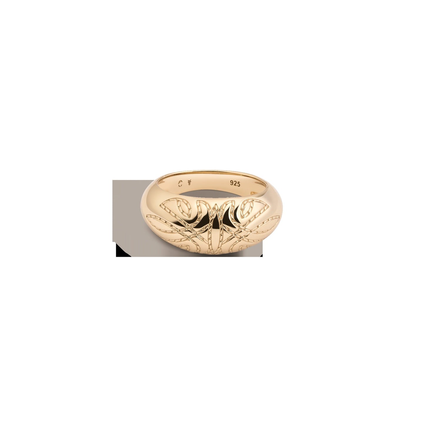 Aurate x Frye: Western Stitch Dome Ring