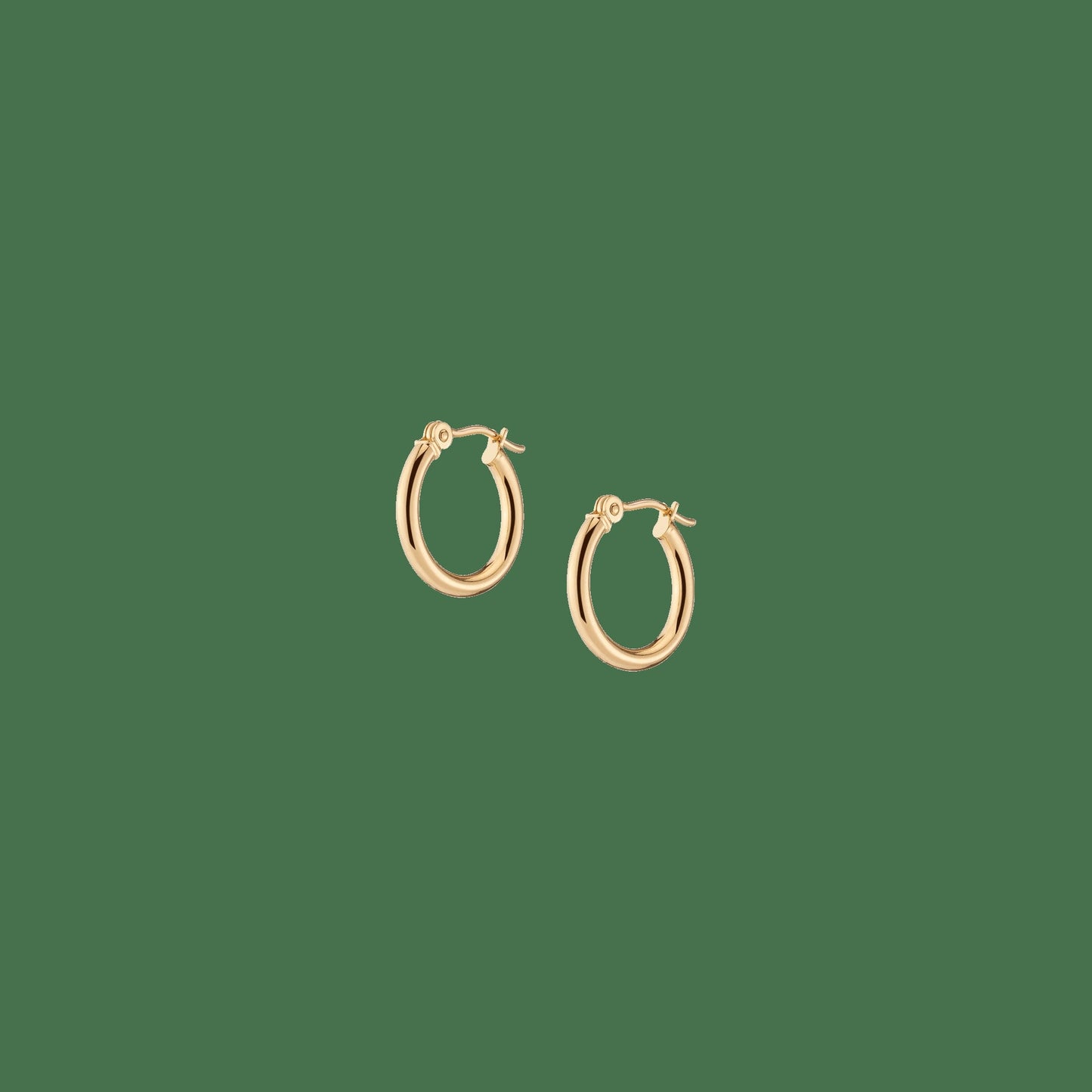 Gold Hoop Earrings - 2mm