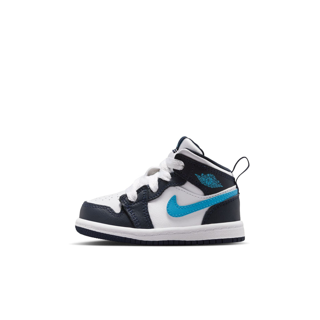 Air Jordan 1 Mid TD (Obsidian/DK Powder/White)