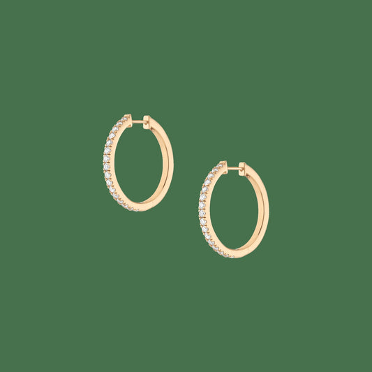 Lab Grown Diamond Hoop Earrings