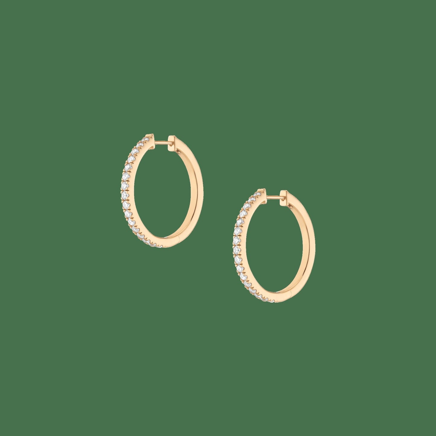 Lab Grown Diamond Hoop Earrings