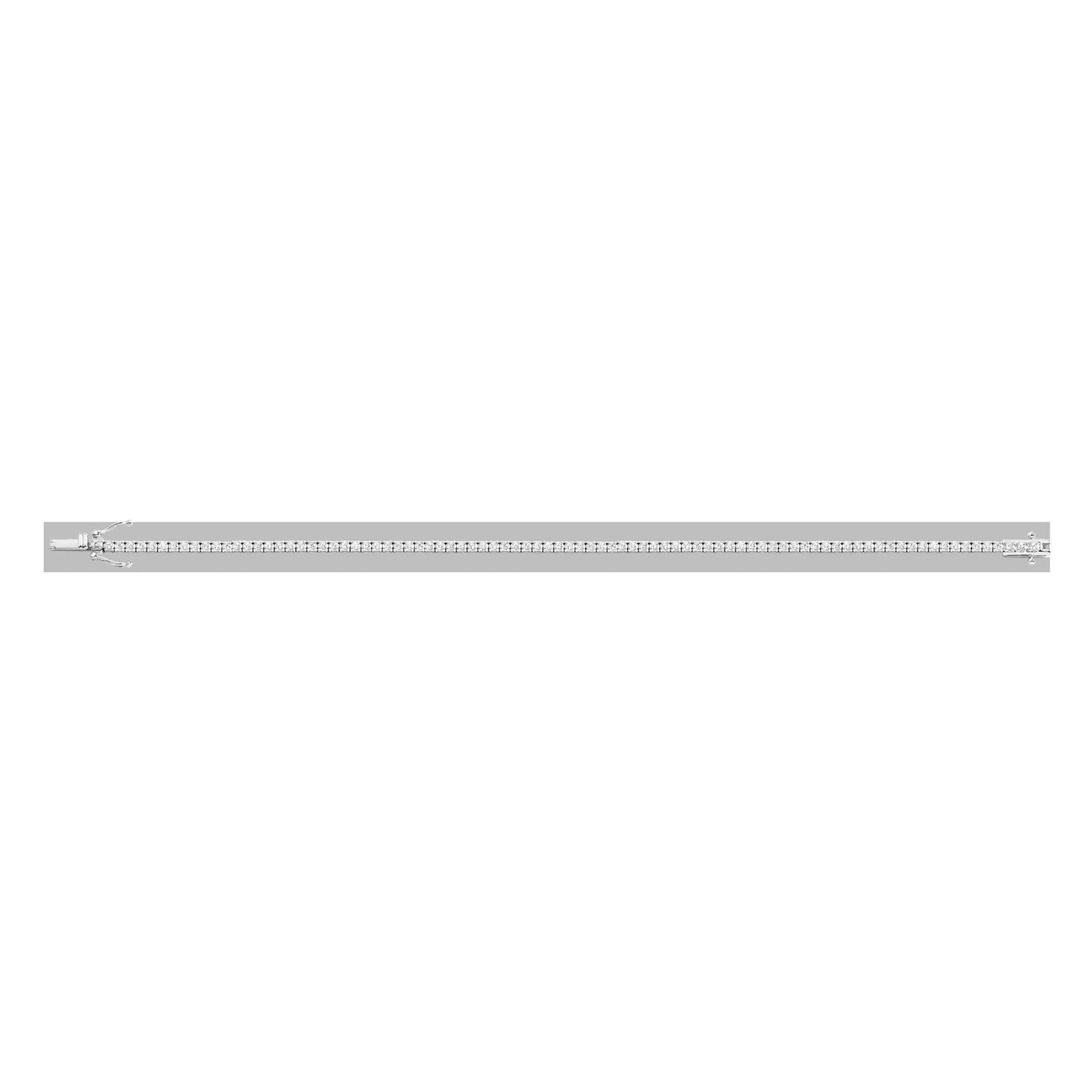 Petite Lab Grown White Sapphire Tennis Bracelet