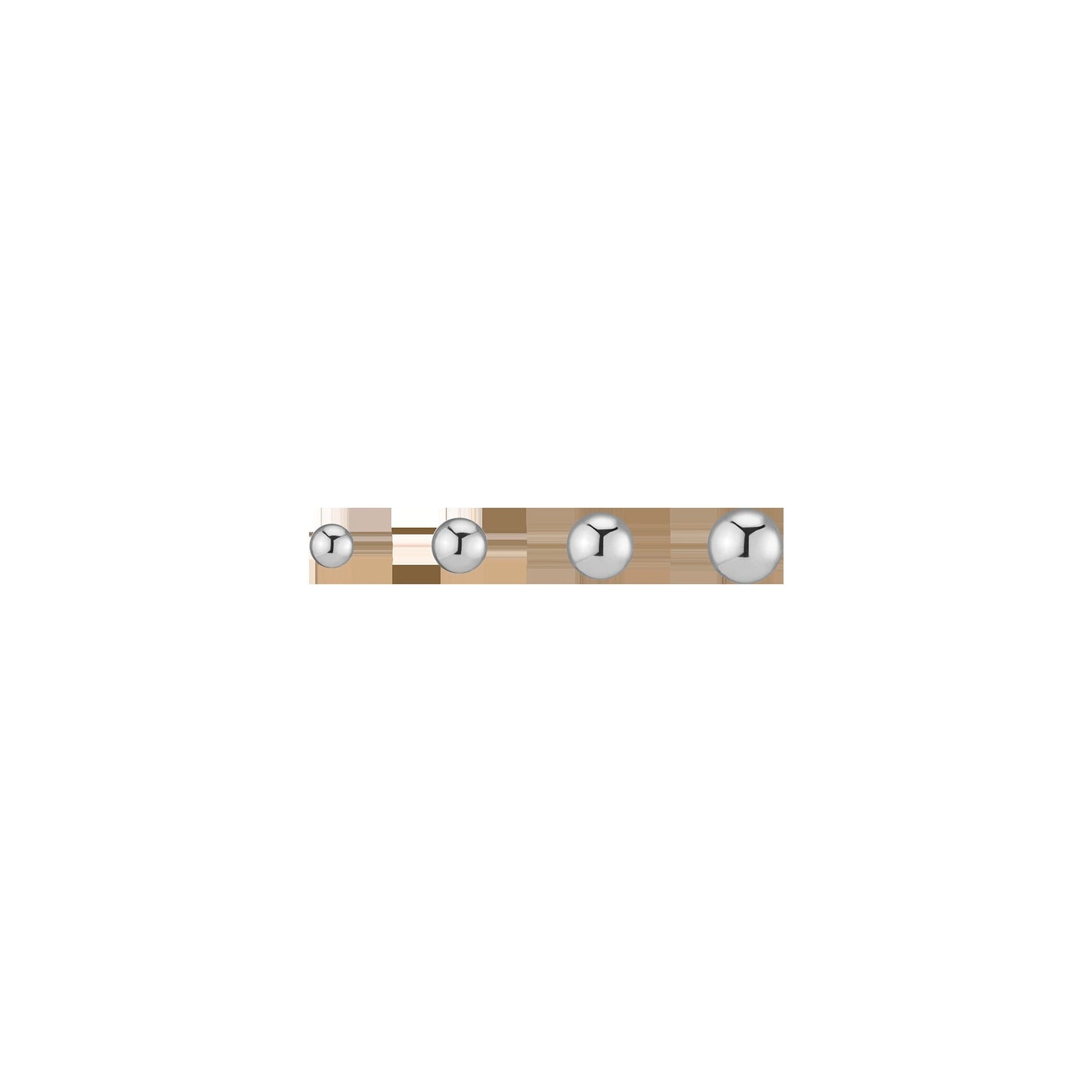 Gold Ball Studs 4mm