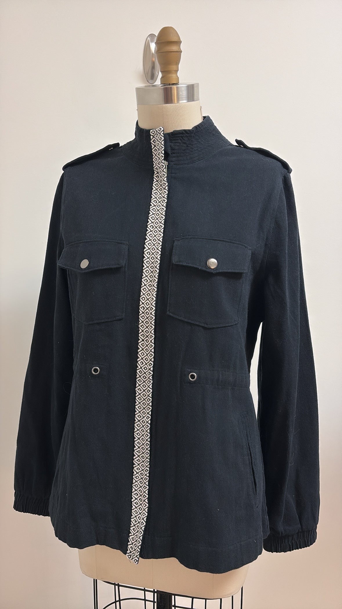 Shyanne Black Denim Jacket, M