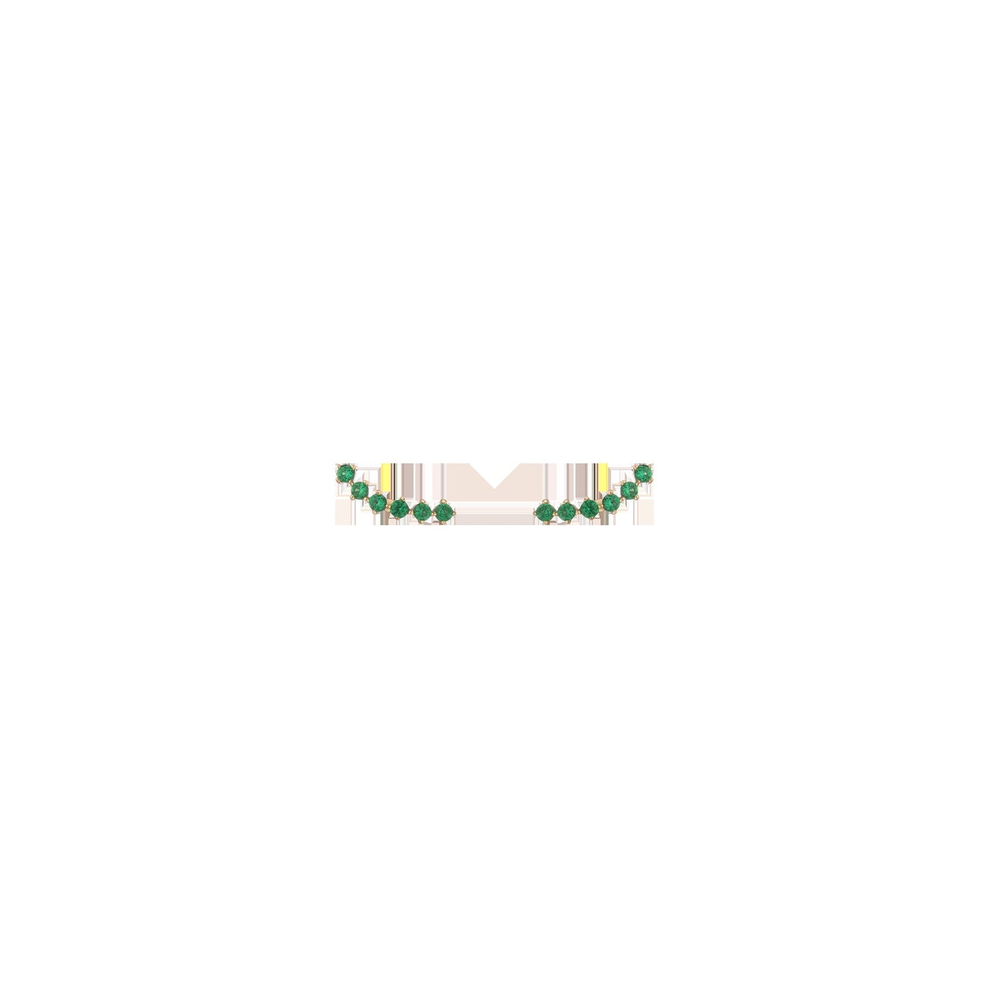 Lab Grown Green Emerald Climber