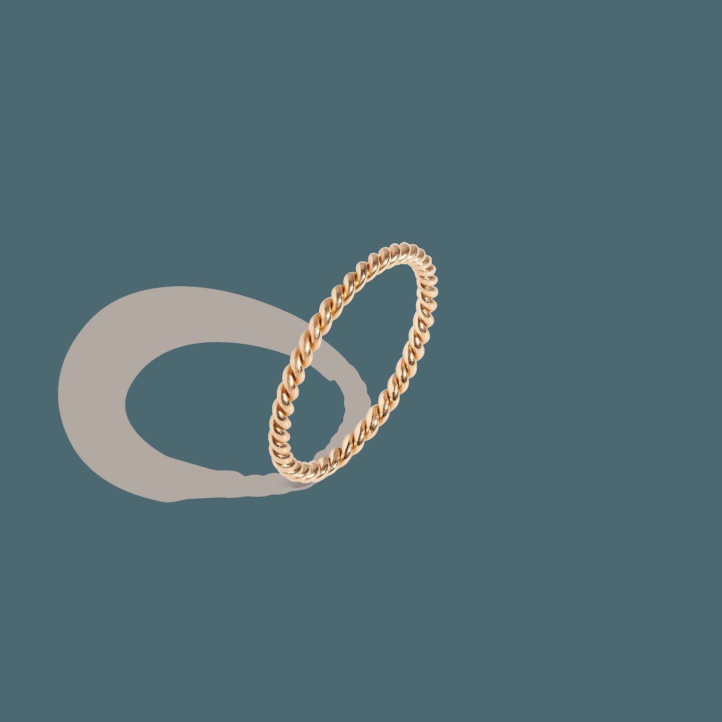 Thick Stackable Twist Ring
