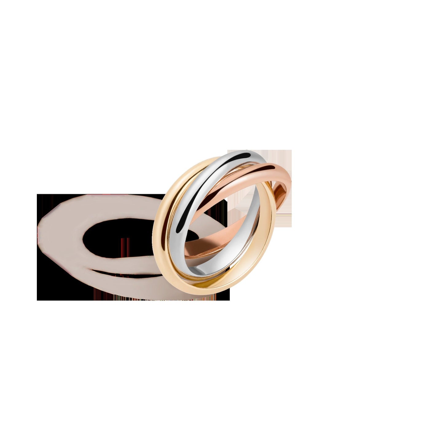 Tri-Color Interlocking Ring