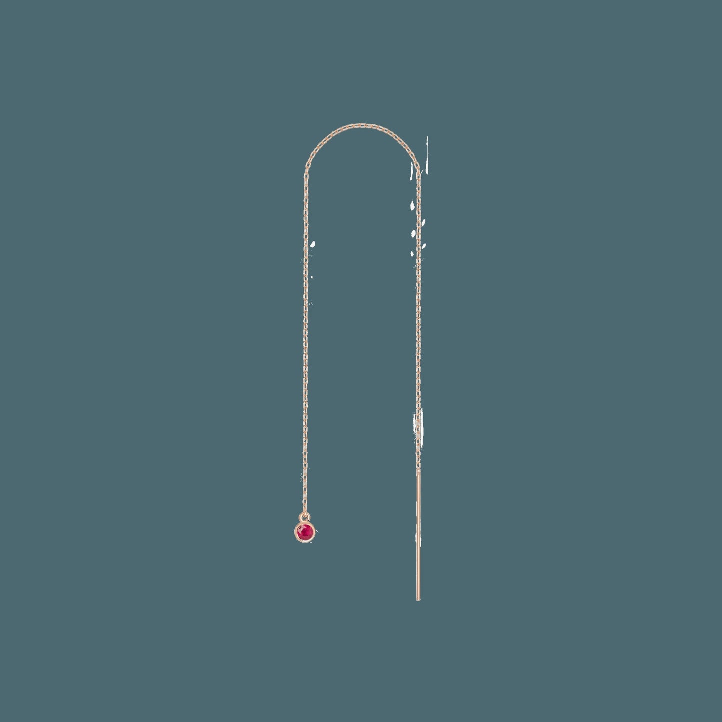 Birthstone Ear Chain Threader