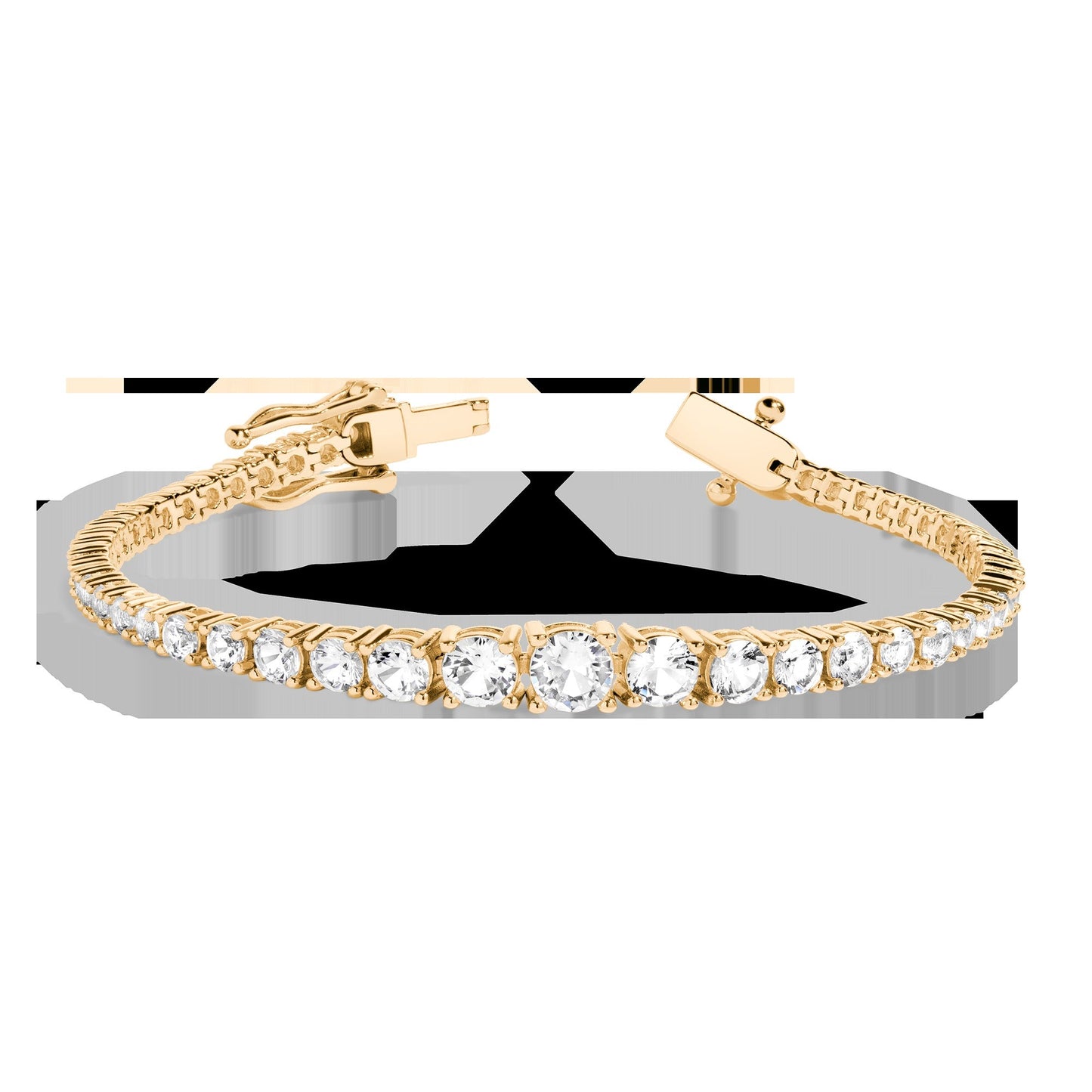 Lab Grown Diamond Graduated Modern Tennis Bracelet