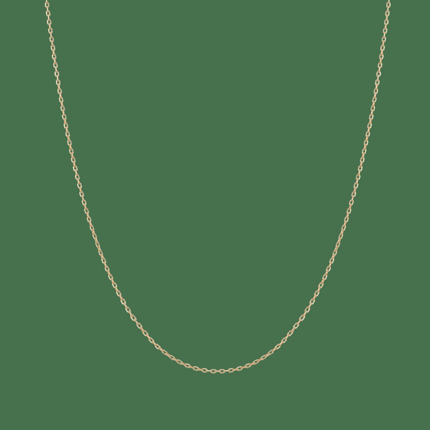 Gold Diamond Cut Chain Necklace