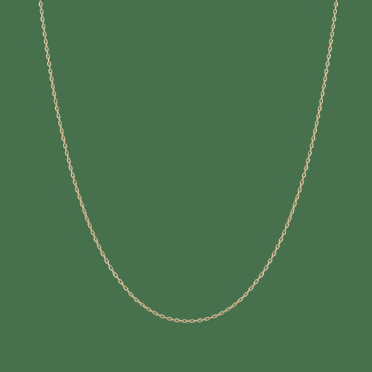 Gold Diamond Cut Chain Necklace