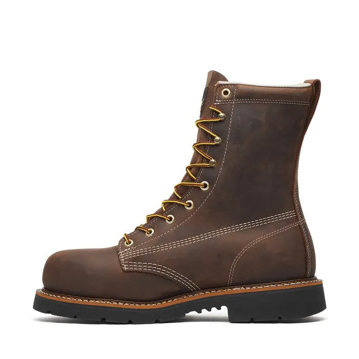 Men's Thorogood American Heritage – 8′′ Crazy Horse Steel Toe Black MAXWear 90TM